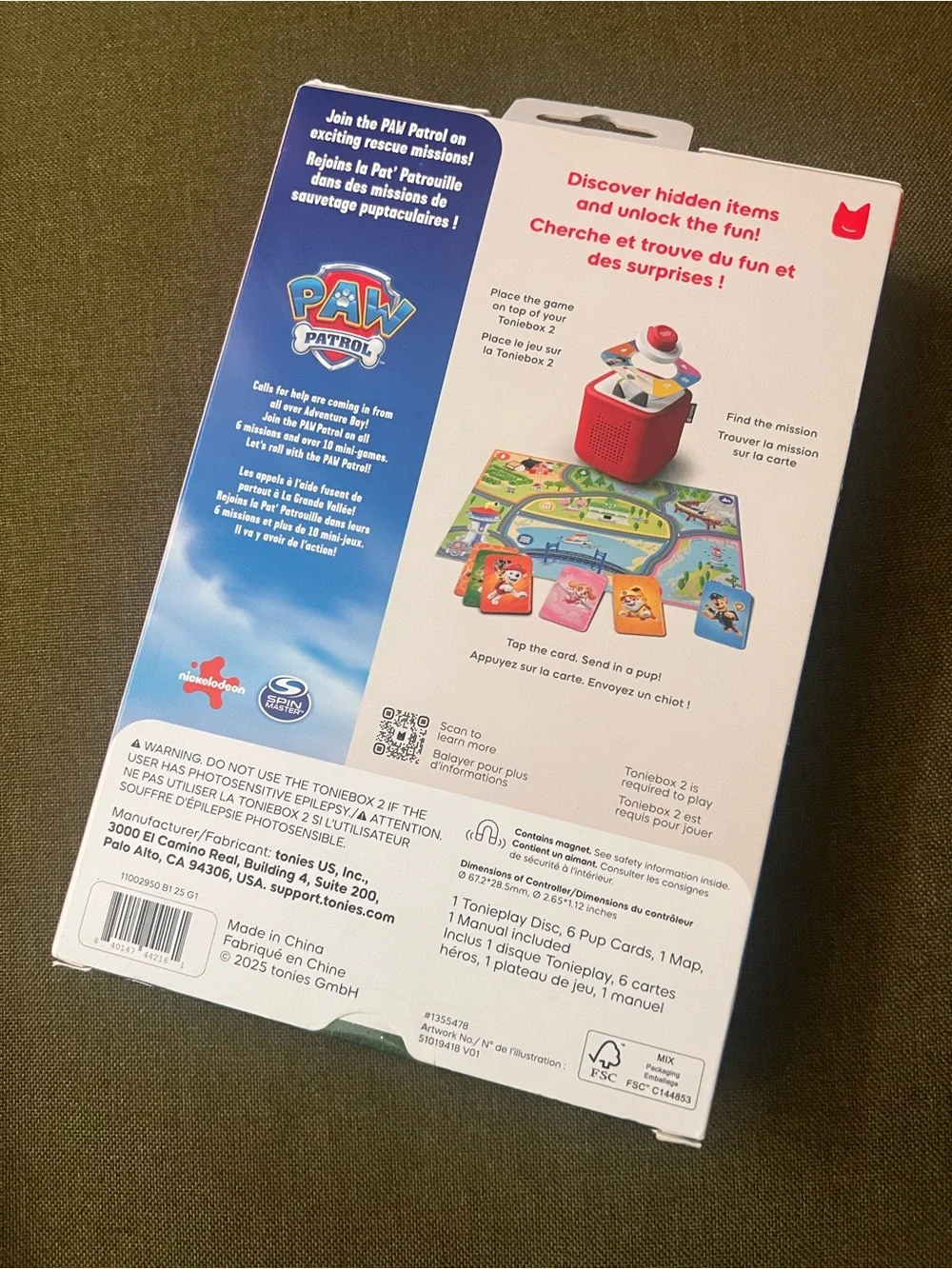 Tonies Paw Patrol Adventure Bay Toniebox 2 Game and Controller